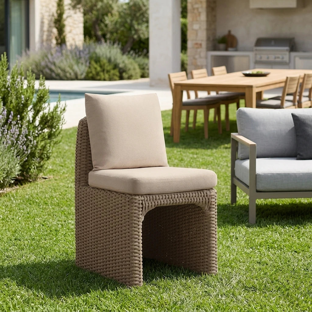 Designer Teak Rope Dining Chair Traditional Alfresco Outdoor Living Australia