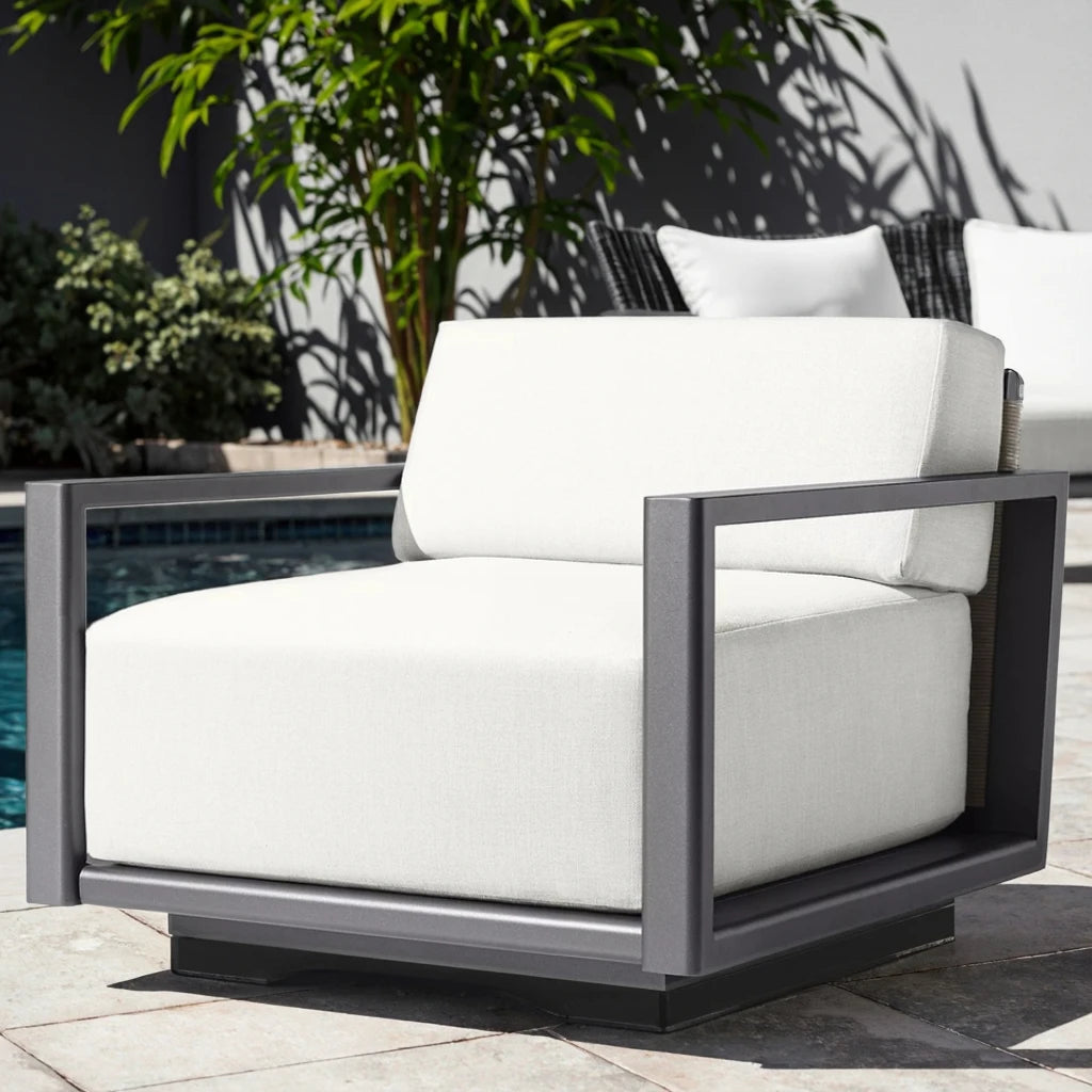 Rattan Lounge Chair Contemporary Sculptural Alfresco Outdoor Living Australia