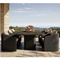 Teak Outdoor Dining Set Modern Rope Weave Alfresco Outdoor Living Australia