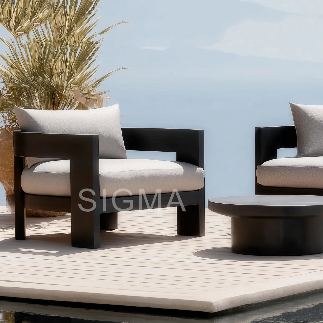 Custom Dining Set Modern Teak Aluminium Alfresco Outdoor Living Australia