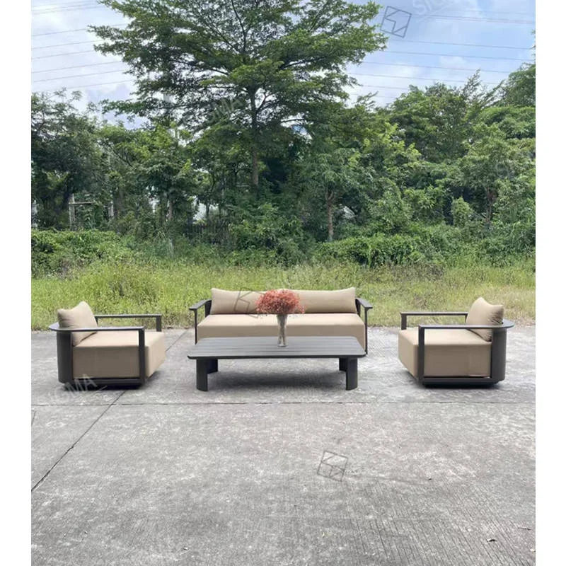 Modular Aluminum Sofa Set Modern Sculptural Alfresco Outdoor Living Australia