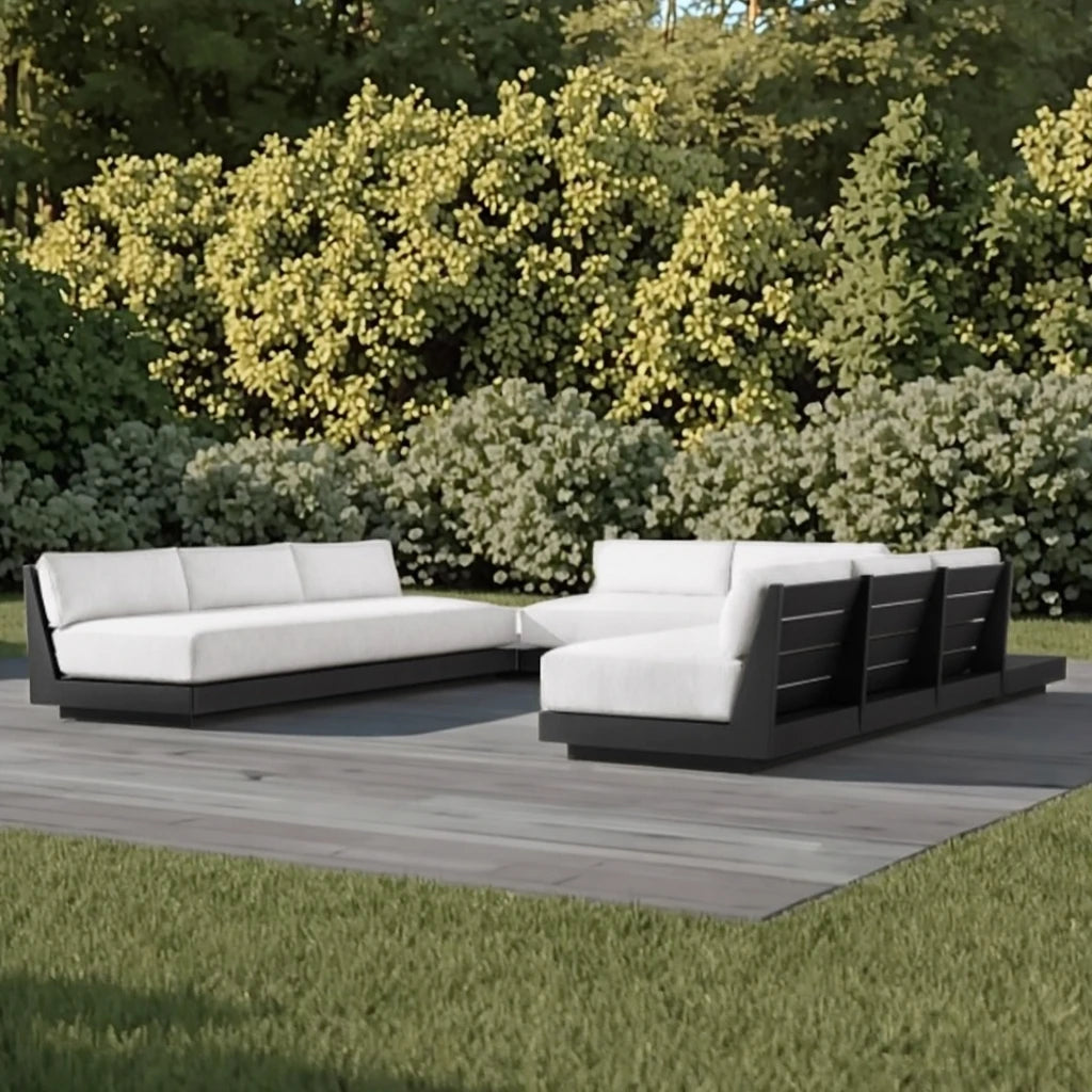 Custom Outdoor Sectional Sofa Set Modern Aluminium Alfresco Outdoor Living Australia