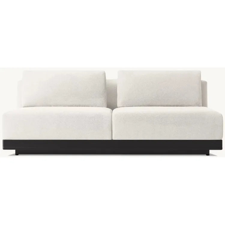 Custom Outdoor Sofa 2 Seater Lounge Modern Aluminum Alfresco Outdoor Living