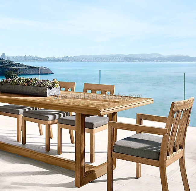 Teak Outdoor Dining Set Contemporary Luxury Alfresco Outdoor Living Australia