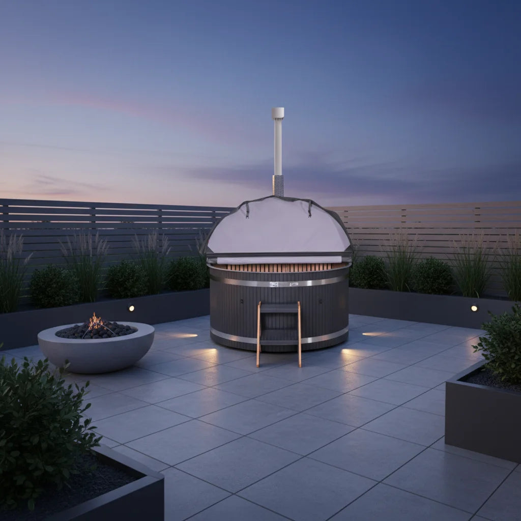 Modern Outdoor Hot Tub Spa PVC 1500mm Alfresco Outdoor Living Australia