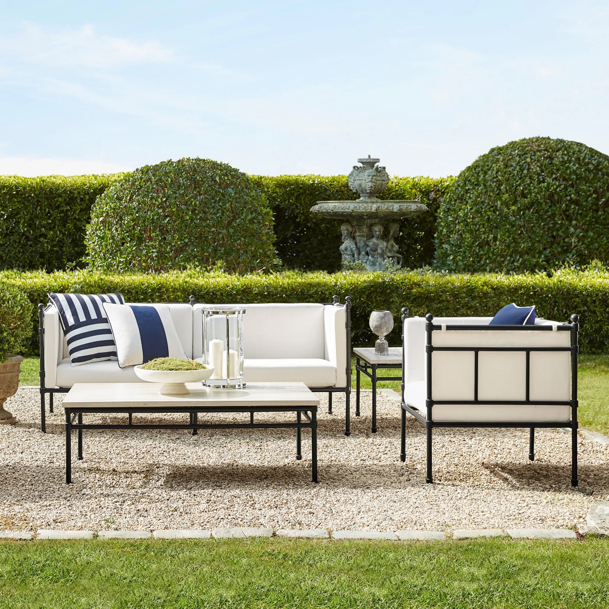 Designer Aluminium Sofa Set Hollow-Out Alfresco Outdoor Living Australia