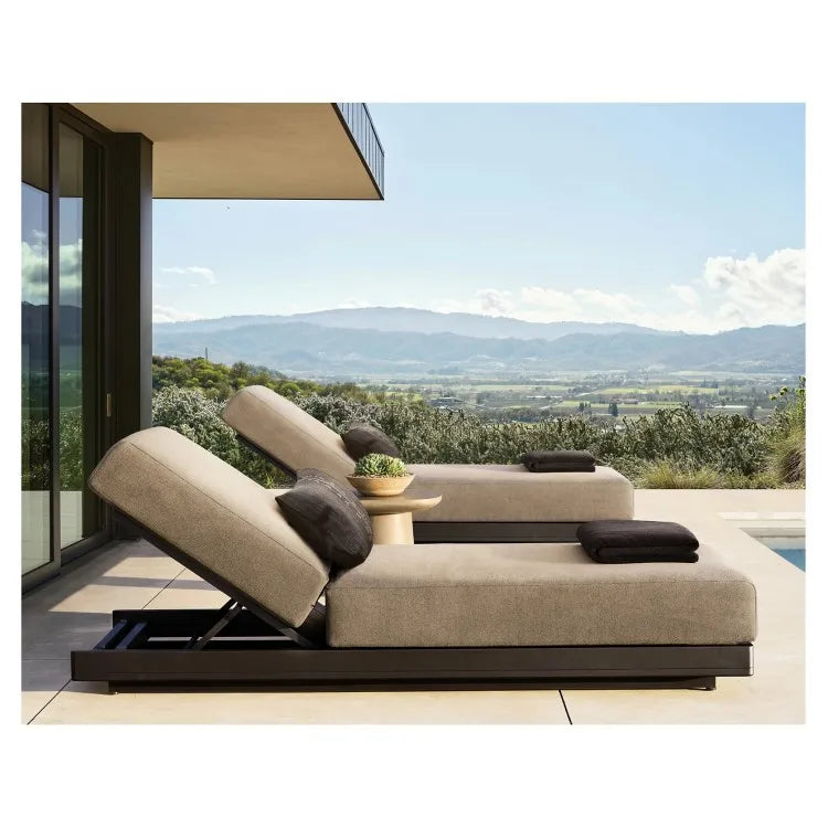 Custom Outdoor Furniture Aluminum Sun Bed Minimalist Alfresco Outdoor Living Australia
