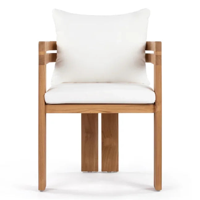 Teak Dining Chair Curved Backrest Alfresco Outdoor Living Australia