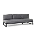Custom Teak Aluminium Sofa Contemporary Style Alfresco Outdoor Living Australia