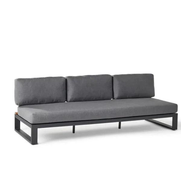 Custom Teak Aluminium Sofa Contemporary Style Alfresco Outdoor Living Australia