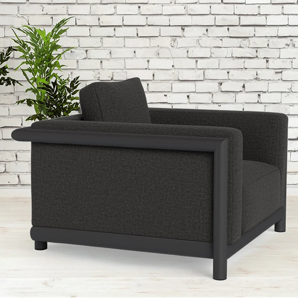 Designer Outdoor Sofa Single Seat Luxurious Aluminium Alfresco Outdoor Living Australia