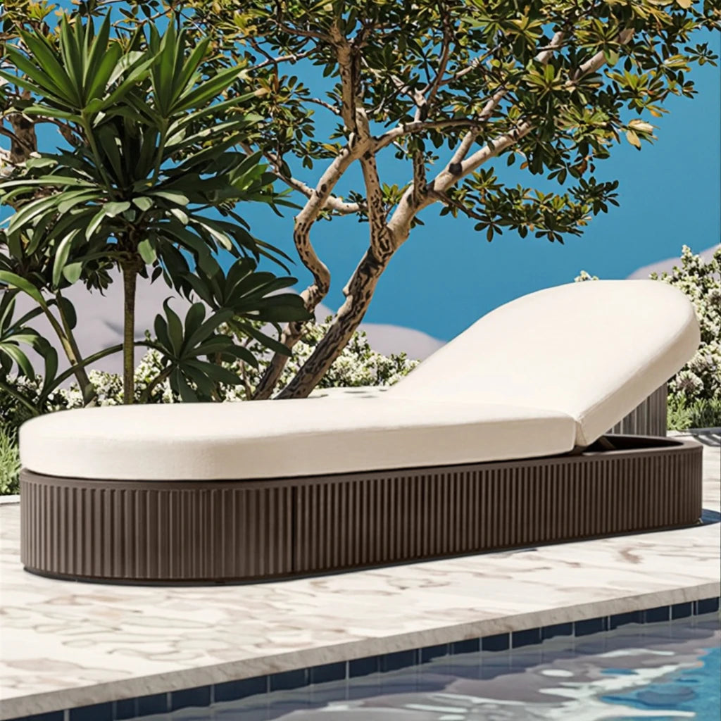 Aluminum Chaise Lounge Modern Minimalist Alfresco Outdoor Living Australia