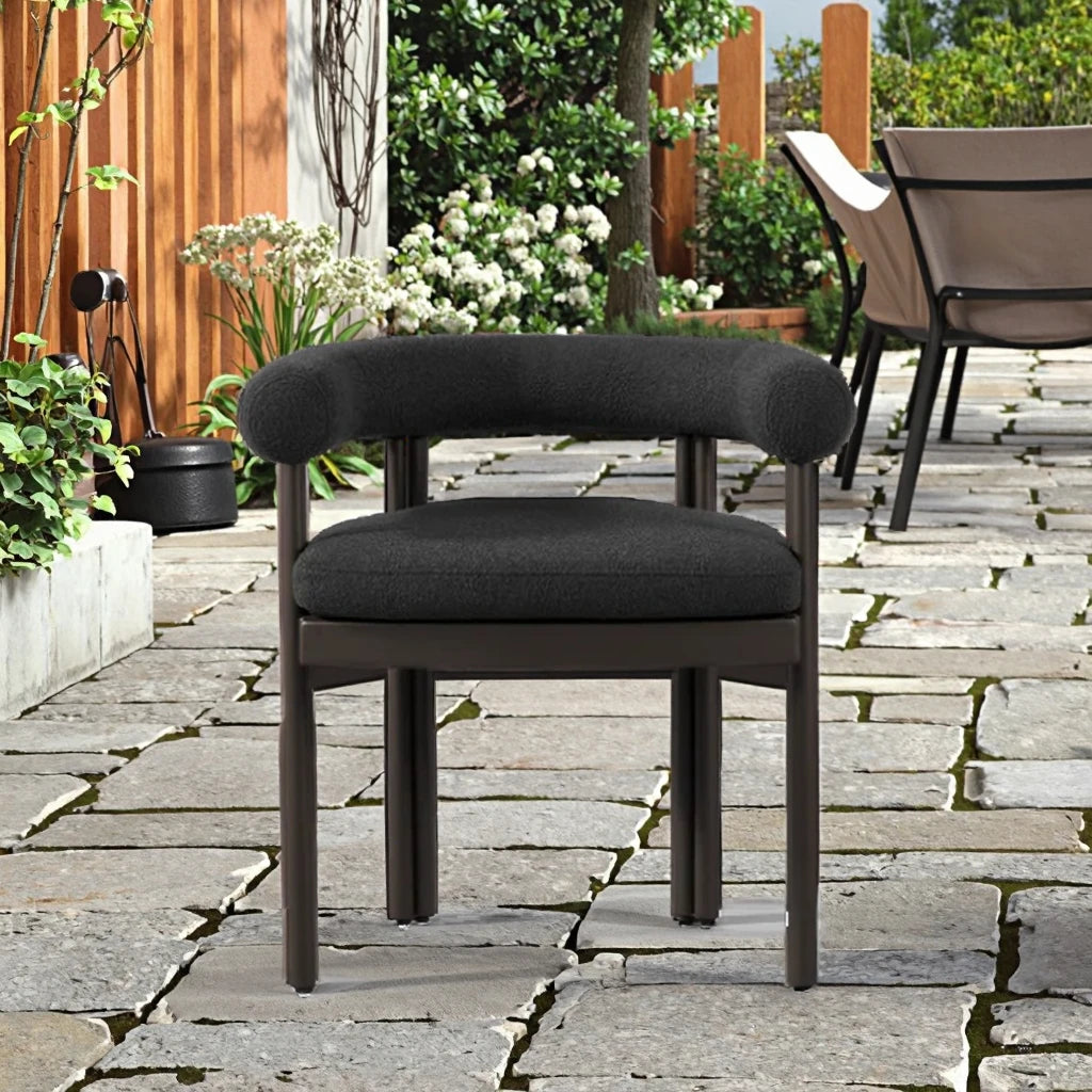 Designer Outdoor Dining Chair Modern Upholstered Aluminum Alfresco Australia