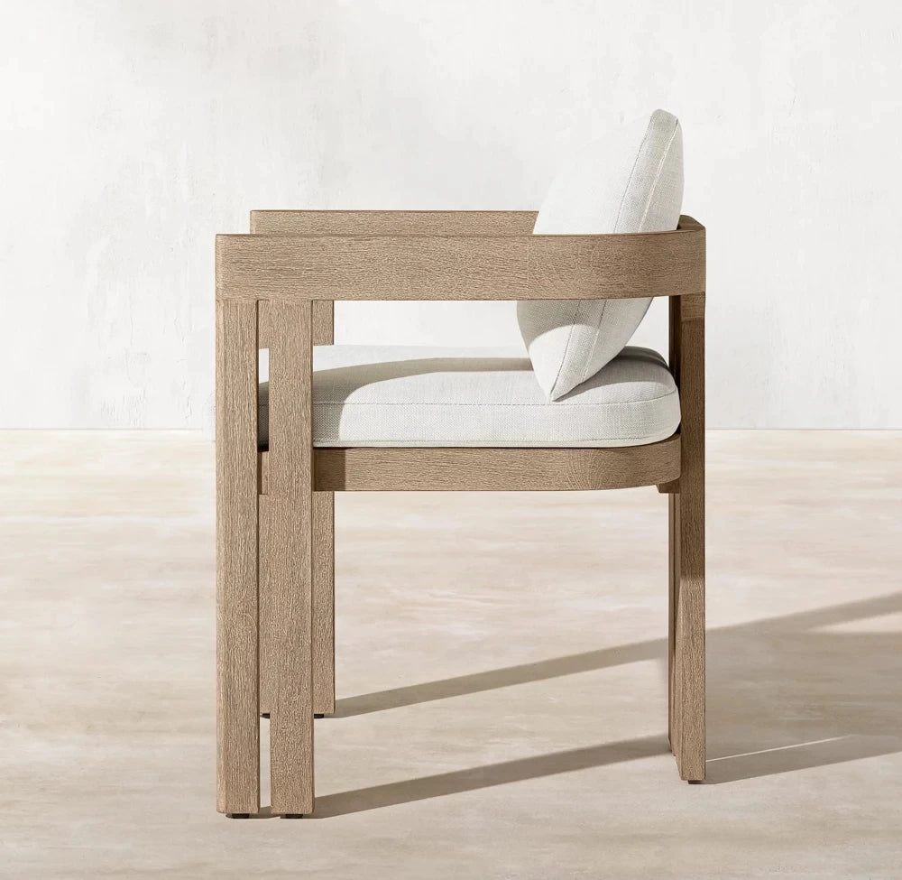 Custom Outdoor Furniture Teak Dining Chair Modern Luxury Alfresco Outdoor Living Australia