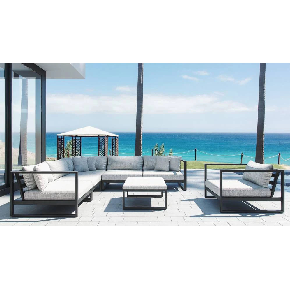Custom Outdoor Sectional Sofa Minimalist Aluminium Alfresco Outdoor Living Australia