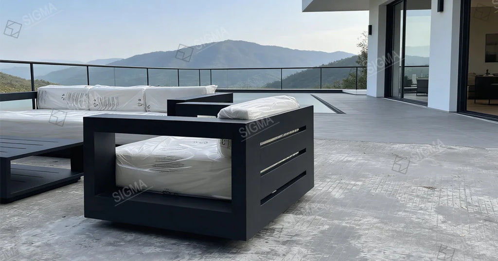 Custom Outdoor Sofa Set Modern Aluminium Alfresco Outdoor Living Australia