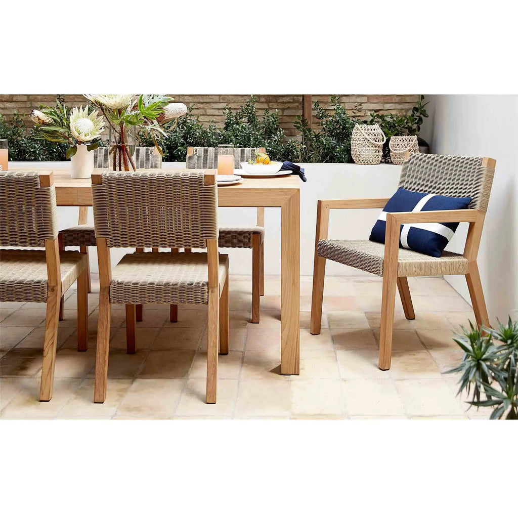 Designer Outdoor Dining Set Sculptural Teak Alfresco Outdoor Living Australia