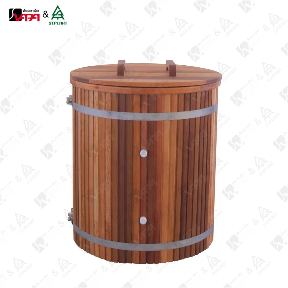 Custom Outdoor Furniture Red Cedar Cold Plunge Tub Alfresco Outdoor Living Australia