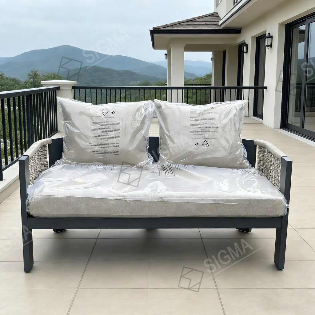 Custom Outdoor Furniture Modular Rattan Lounge Couch Contemporary Alfresco Outdoor Living Australia