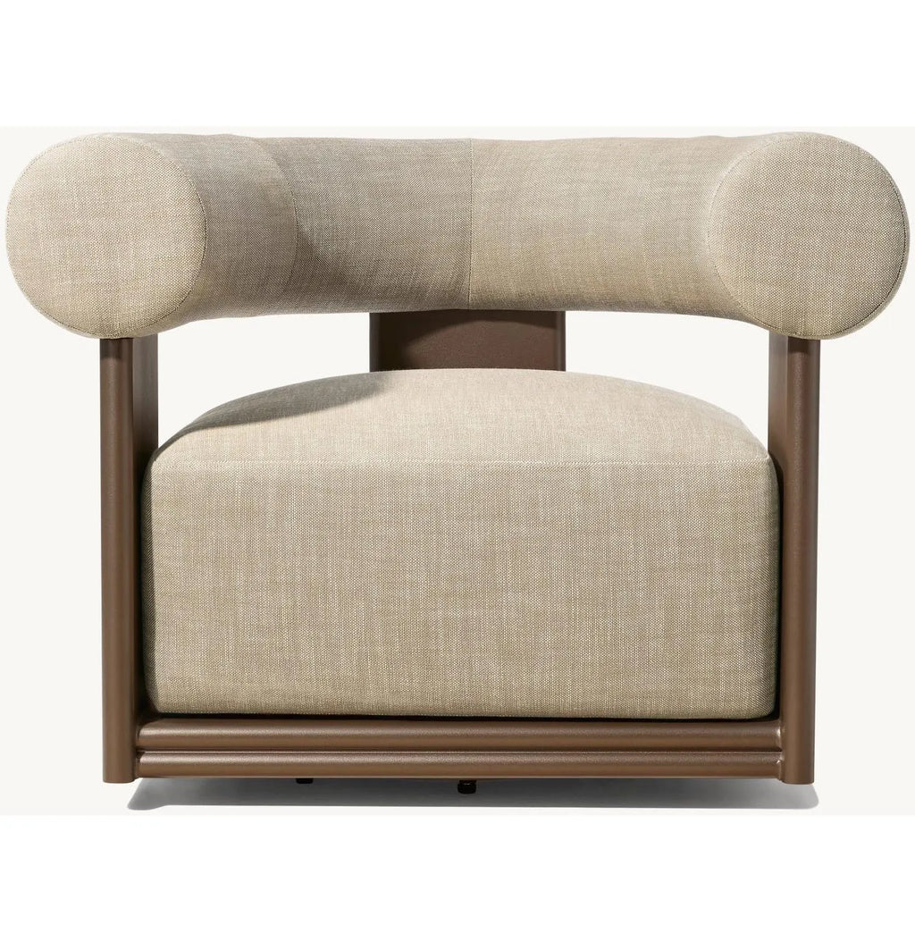 Custom Outdoor Furniture Swivel Sofa Moon Shape Alfresco Outdoor Living Australia