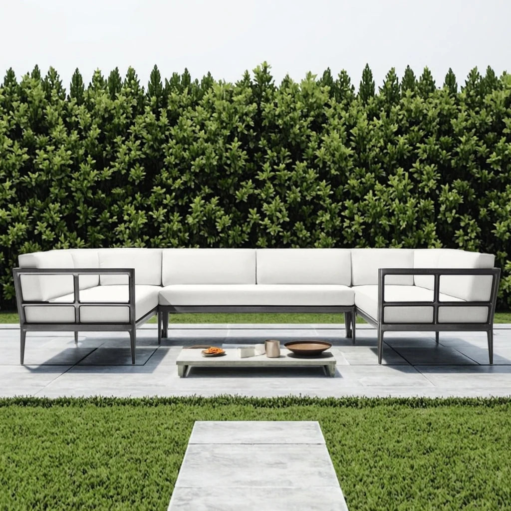 Custom Outdoor Furniture U-Shaped Sofa Modern Alfresco Outdoor Living Australia