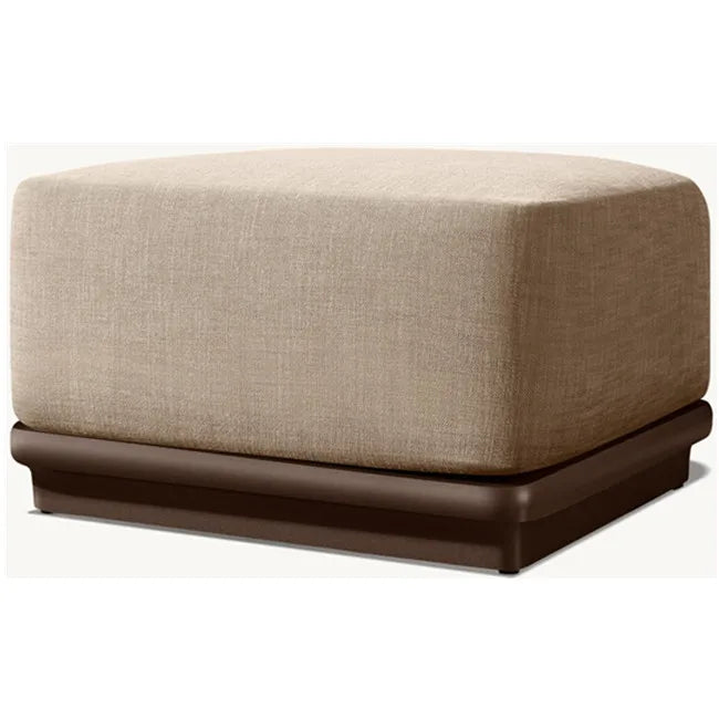 Modern Aluminum Outdoor Ottoman Minimalist Designer Footstool