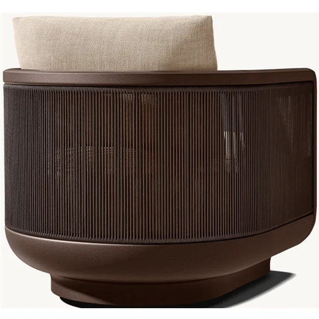 Outdoor Swivel Sofa Chair Contemporary Mixed Materials Alfresco Outdoor Living Australia