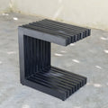 Designer Outdoor Side Table Modular Aluminum C-Shaped Alfresco Outdoor Living Australia