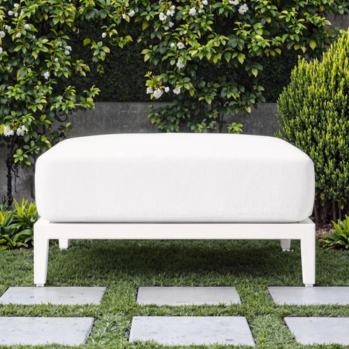 Aluminum Outdoor Ottoman Minimalist Square Alfresco Outdoor Living Australia