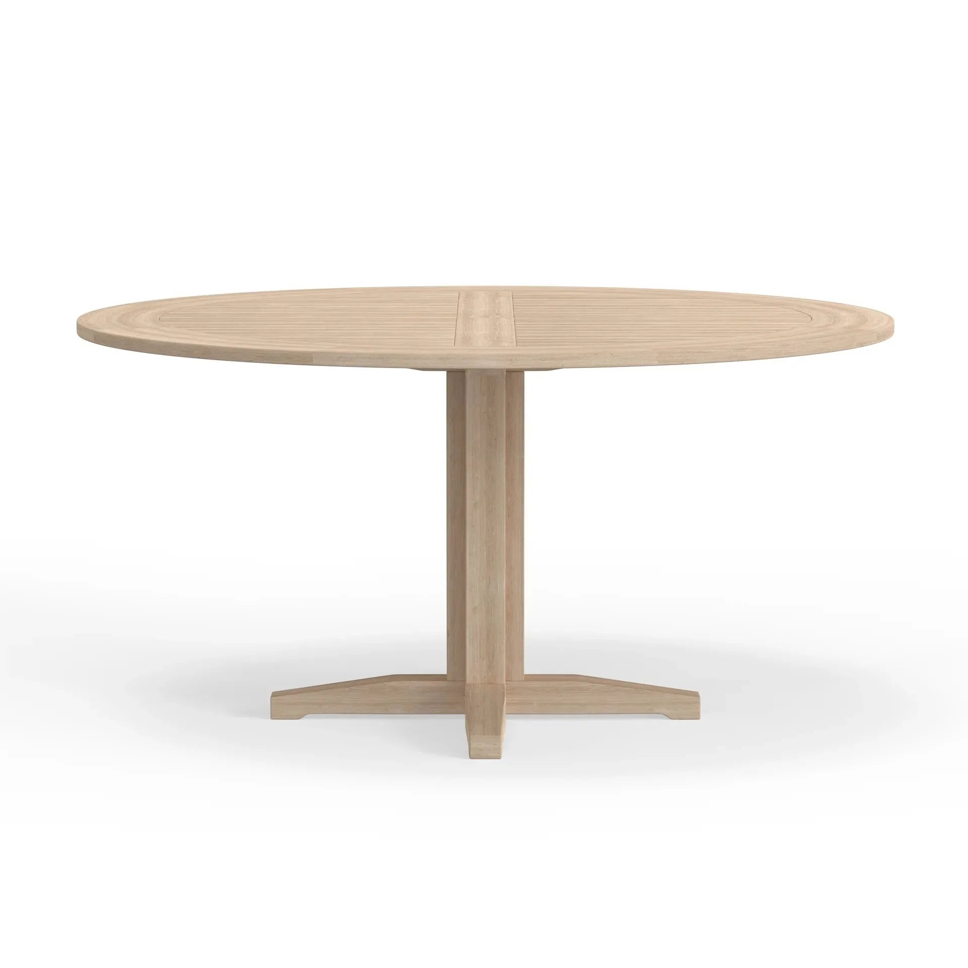 Teak Dining Set Round Table Weathered Alfresco Outdoor Living Australia