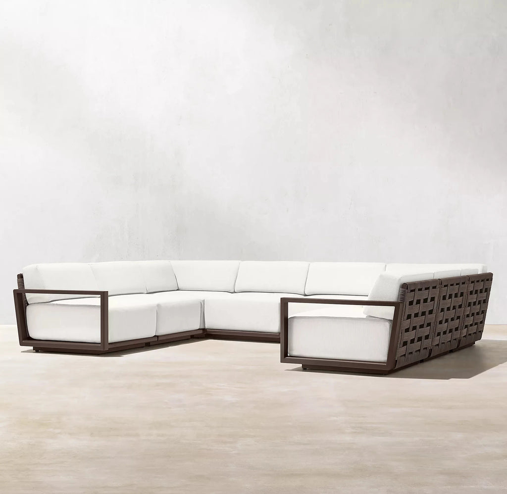 Outdoor U-Shape Sectional Sofa Contemporary Alfresco Outdoor Living Australia