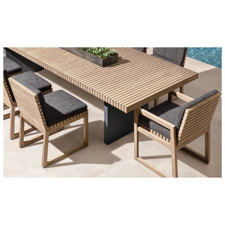 Teak Outdoor Dining Set, Modular Design, Alfresco Outdoor Living Australia