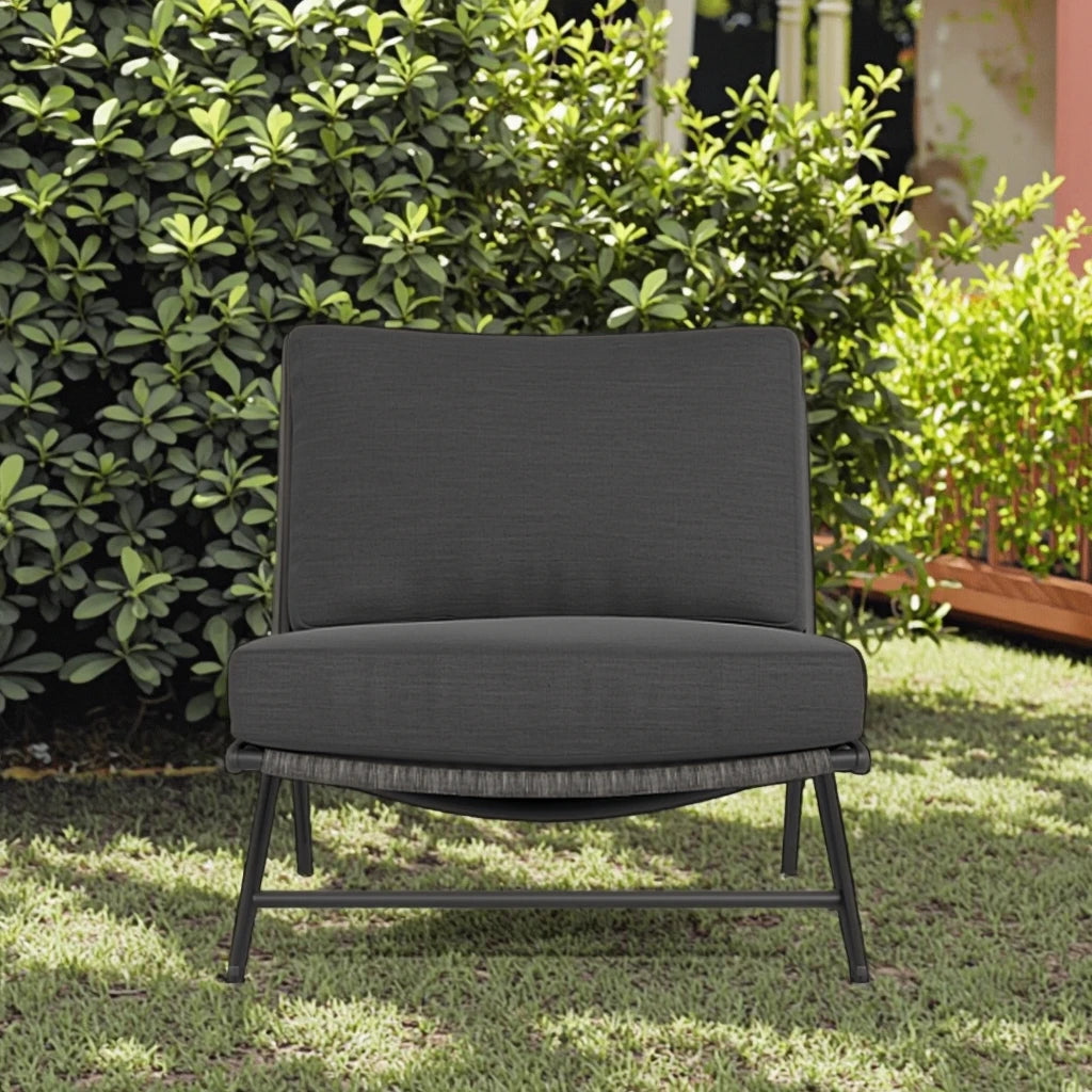 Designer Outdoor Sofa Armless Aluminum Rattan Modular Sculptural Alfresco Outdoor Living Australia