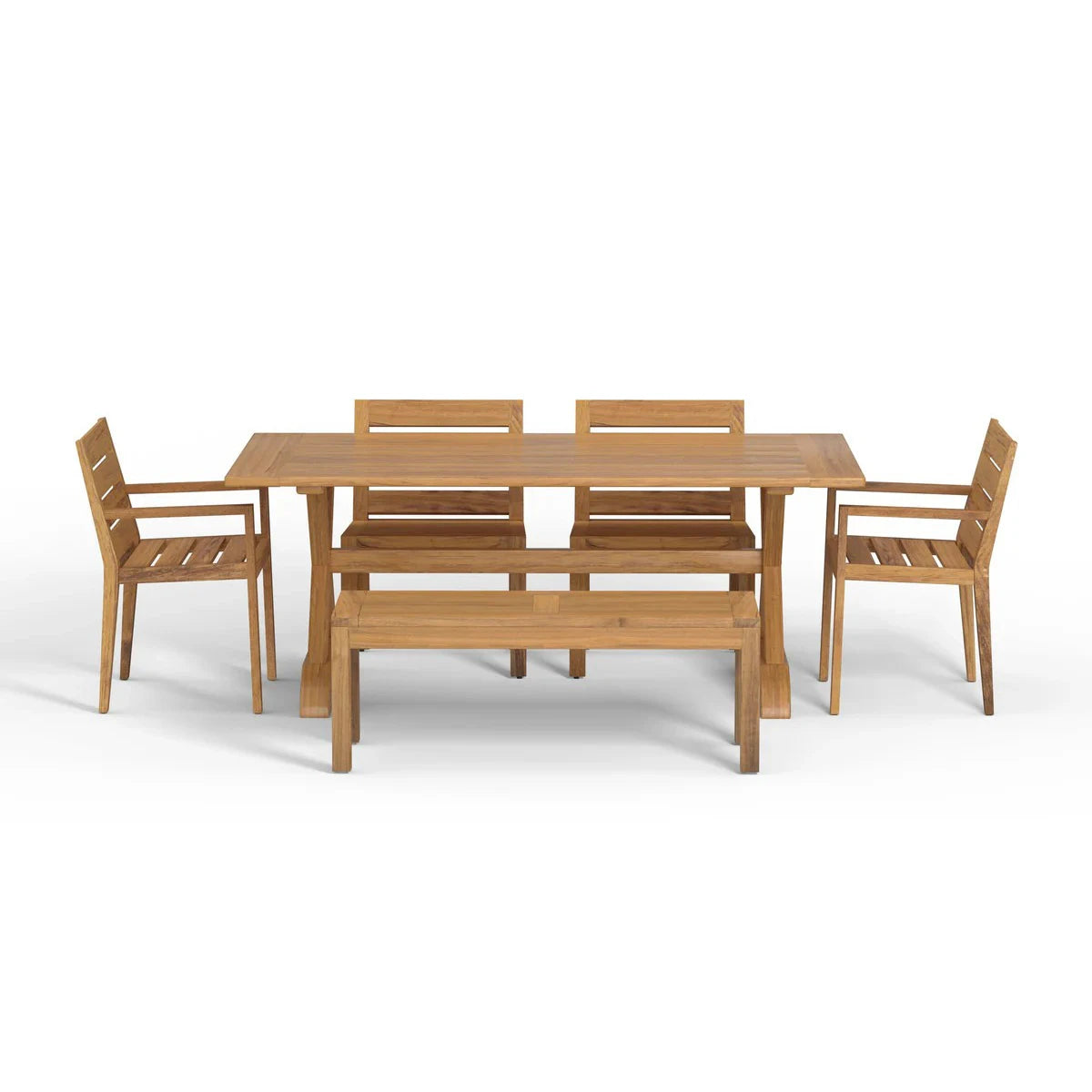 6 Seater Teak Dining Set Classic Timber Alfresco Outdoor Living