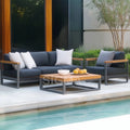 Designer Outdoor Dining Set Modern Aluminum Alfresco Outdoor Living Australia