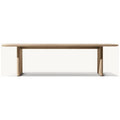 Teak Outdoor Dining Table Rectangle Curved Edge Alfresco Outdoor Living Australia