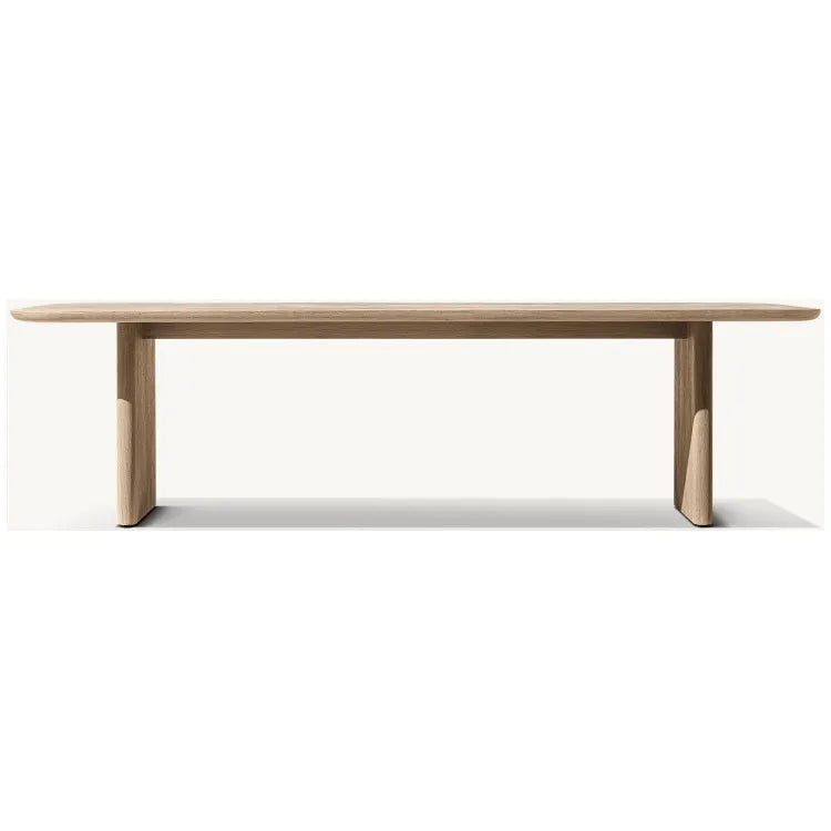 Teak Outdoor Dining Table Rectangle Curved Edge Alfresco Outdoor Living Australia