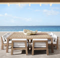 Teak Outdoor Dining Set Modern Resort Style