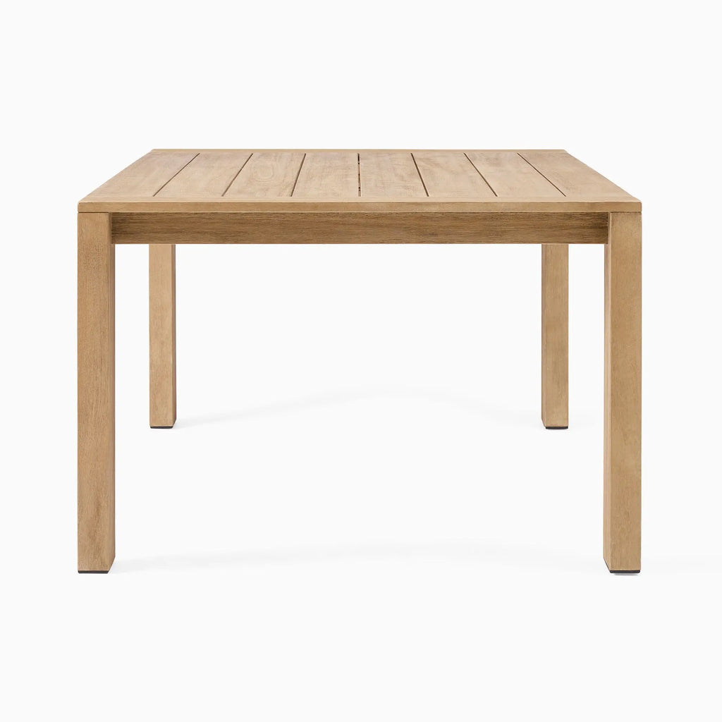 Teak Outdoor Dining Table Thick Leg Alfresco Outdoor Living Australia