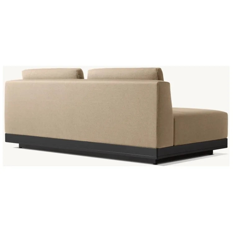 Custom Outdoor Sofa 2 Seater Lounge Modern Aluminum Alfresco Outdoor Living