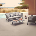 Modular Outdoor Sofa Set Contemporary Aluminum Alfresco Outdoor Living Australia