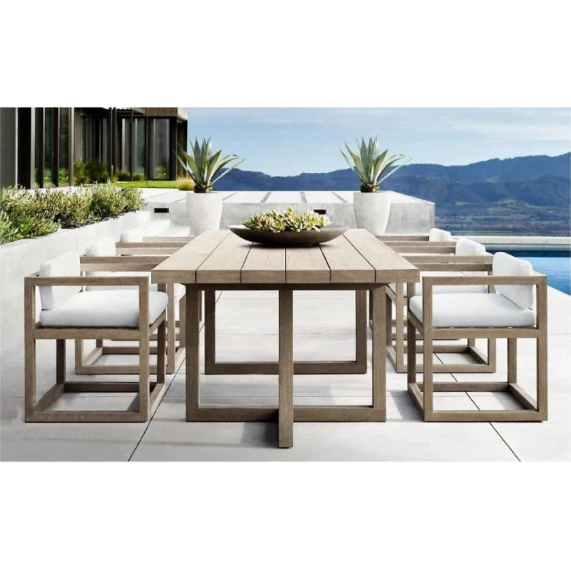 Designer Teak Outdoor Dining Table Traditional Alfresco Outdoor Living Australia