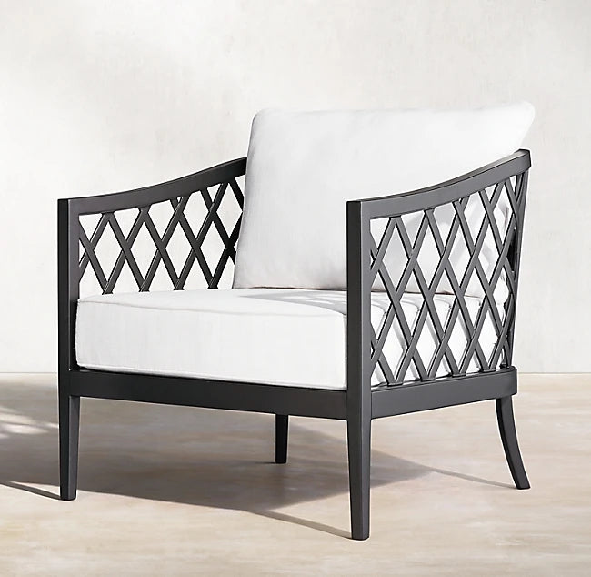 Designer Outdoor Furniture Aluminum Sofa Cross Back Alfresco Outdoor Living Australia