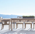 Teak Outdoor Dining Set Solid Wood 6 Seater Alfresco Outdoor Living Australia