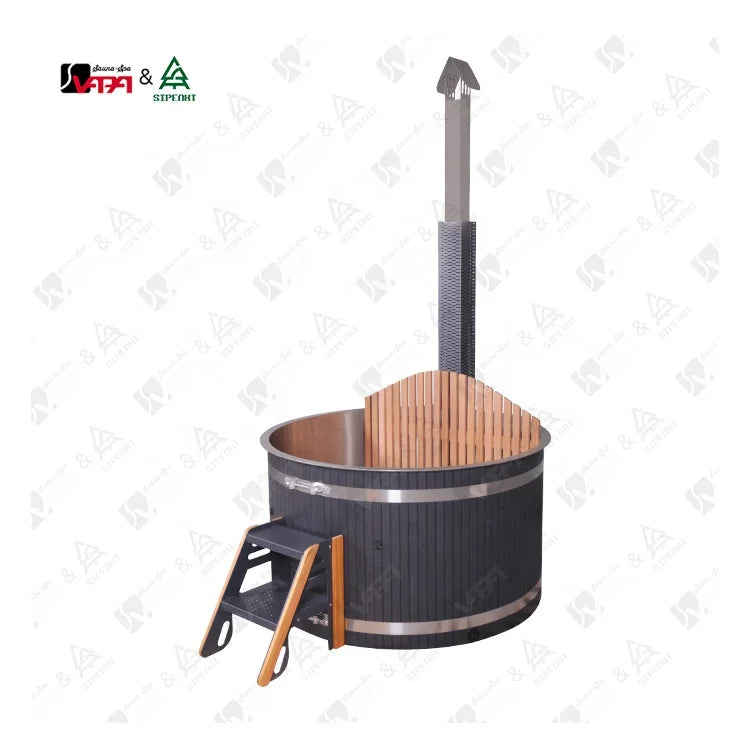 Custom Wood Burning Hot Tub Stainless Steel Alfresco Outdoor Living Australia