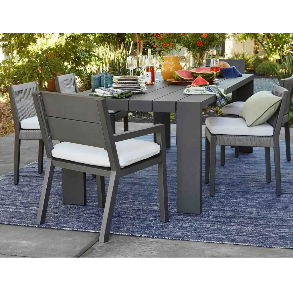 Contemporary Rope Woven Outdoor Dining Set Alfresco Outdoor Living Australia