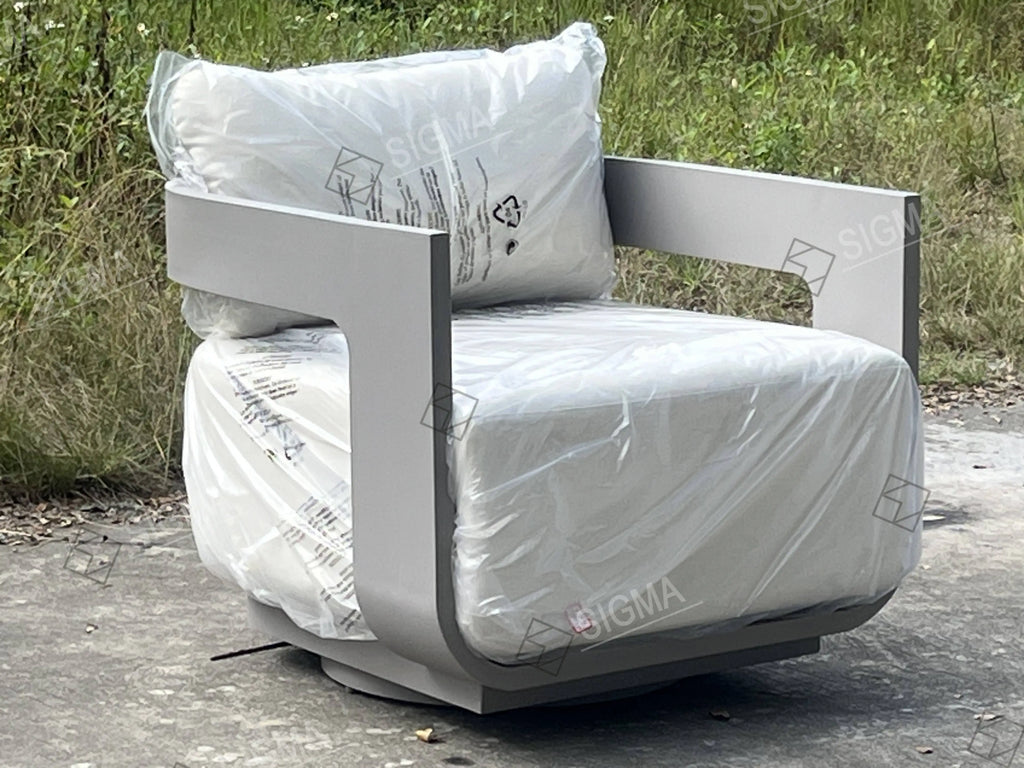 Contemporary All-Weather Outdoor Swivel Chair Alfresco Outdoor Living Australia