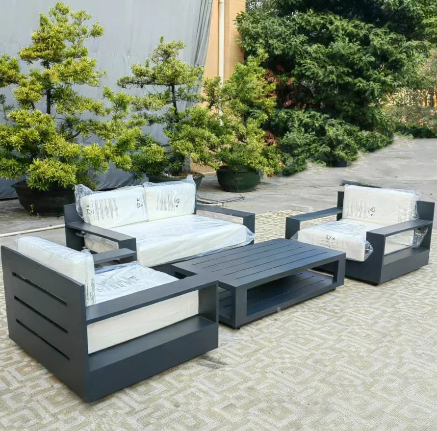 Custom Designer Furniture Aluminum Set Contemporary Alfresco Outdoor Living Australia