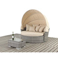 Round Rattan Sun Lounger Modern Architectural Alfresco Outdoor Living Australia