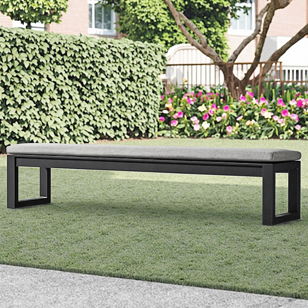 Custom Outdoor Furniture Aluminum Bench Seat Minimalist Alfresco Outdoor Living Australia